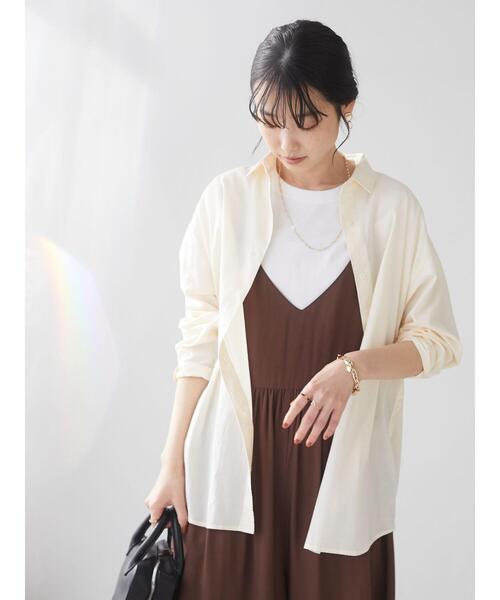 CRAFT STANDARD BOUTIQUE（クラフトスタンダードブティック）の「キャミギャザーサロペット　＊（サロペット/オーバーオール・レディース・ブラック/ブラウン/テラコッタ/ネイビー・FREE）」の17枚目の写真