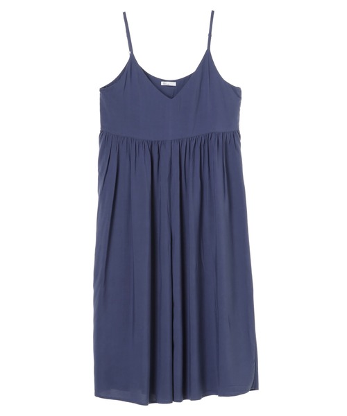 CRAFT STANDARD BOUTIQUE（クラフトスタンダードブティック）の「キャミギャザーサロペット　＊（サロペット/オーバーオール・レディース・ブラック/ブラウン/テラコッタ/ネイビー・FREE）」の4枚目の写真