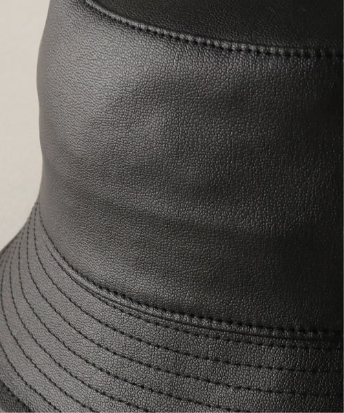 JOURNAL STANDARD relume（ジャーナルスタンダード　レリューム）の「【AGREEMENT×JOURNAL STANDARD relume】ECO LEATHER BUCKET HAT（ハット・メンズ・ブラック/ベージュ・FREE）」の9枚目の写真