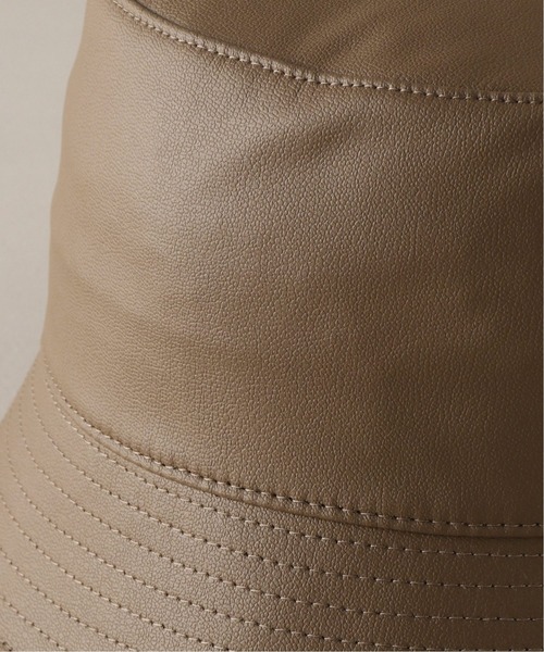 JOURNAL STANDARD relume（ジャーナルスタンダード　レリューム）の「【AGREEMENT×JOURNAL STANDARD relume】ECO LEATHER BUCKET HAT（ハット・メンズ・ブラック/ベージュ・FREE）」の10枚目の写真