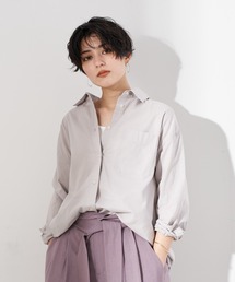 Editt by YECCA VECCA | 2wayフレンチリネンシャツ　＊(シャツ/ブラウス)