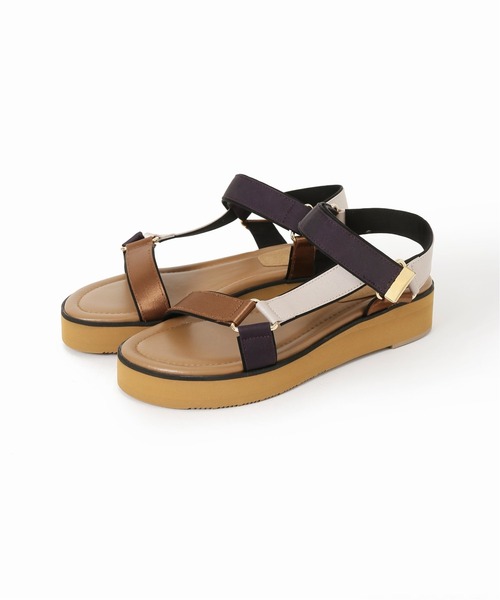 LE TALON（ルタロン）の「GRISE アツゾココンビストラップサンダル◆（サンダル・レディース・ブルー系その他/キャメル・SMALL/LARGE/MEDIUM/X-LARGE/X-SMALL）」の4枚目の写真