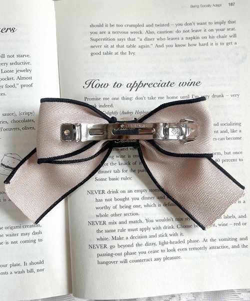 Rmine（アールマイン）の「配色ミニリボン（バレッタ/ヘアクリップ