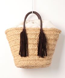 Right-on | 【HONEYSUCKLE ROSE】フリンジ雑材トートバッグ(トートバッグ)