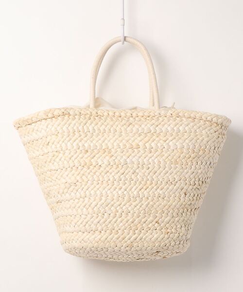 Right-on（ライトオン）の「【HONEYSUCKLE ROSE】フリンジ雑材トートバッグ（トートバッグ・レディース・キナリ/ベージュ・ONE SIZE）」の5枚目の写真