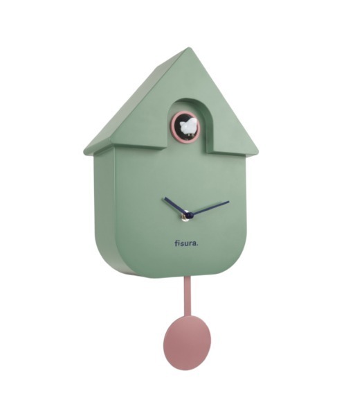 entre square（アントレスクエアー）の「fisura/カッコークロック 鳩時計　振り子時計（掛け時計・レディース・ホワイト/グレー/ミント・ONE SIZE）」の8枚目の写真