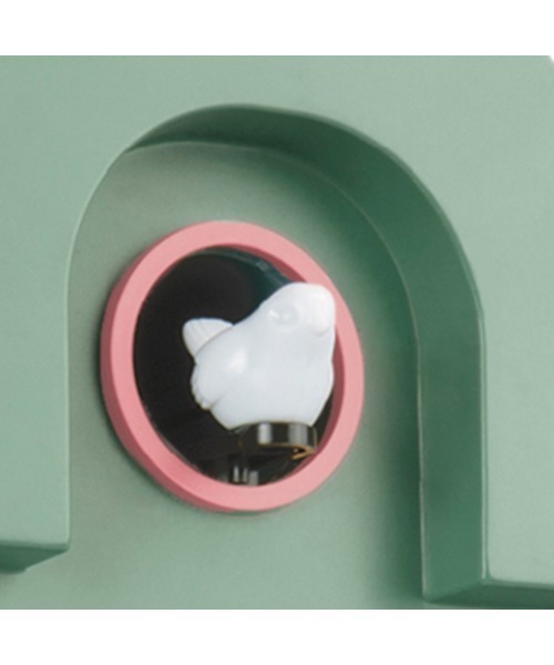 entre square（アントレスクエアー）の「fisura/カッコークロック 鳩時計　振り子時計（掛け時計・レディース・ホワイト/グレー/ミント・ONE SIZE）」の4枚目の写真