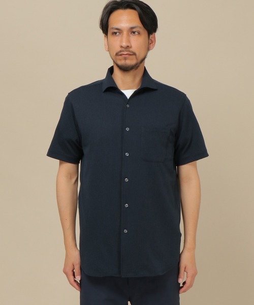 IKKA LOUNGE(イッカラウンジ)の「ALTIMA フルオープンポロ(ポロシャツ・メンズ・ネイビー/ブラウン/ホワイト・S/M/L/XL)」の9枚目の写真