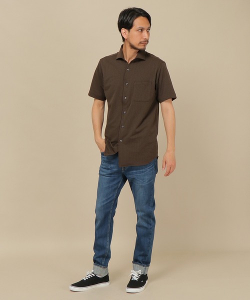 IKKA LOUNGE(イッカラウンジ)の「ALTIMA フルオープンポロ(ポロシャツ・メンズ・ネイビー/ブラウン/ホワイト・S/M/L/XL)」の17枚目の写真