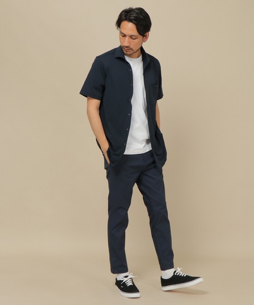IKKA LOUNGE(イッカラウンジ)の「ALTIMA フルオープンポロ(ポロシャツ・メンズ・ネイビー/ブラウン/ホワイト・S/M/L/XL)」の10枚目の写真