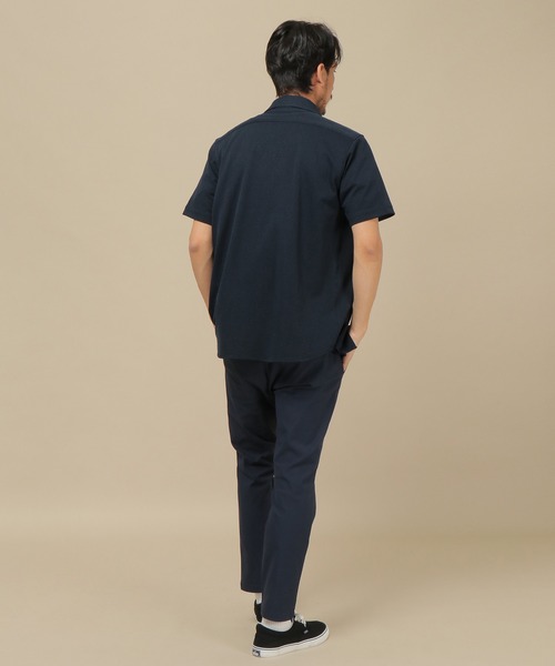 IKKA LOUNGE(イッカラウンジ)の「ALTIMA フルオープンポロ(ポロシャツ・メンズ・ネイビー/ブラウン/ホワイト・S/M/L/XL)」の15枚目の写真