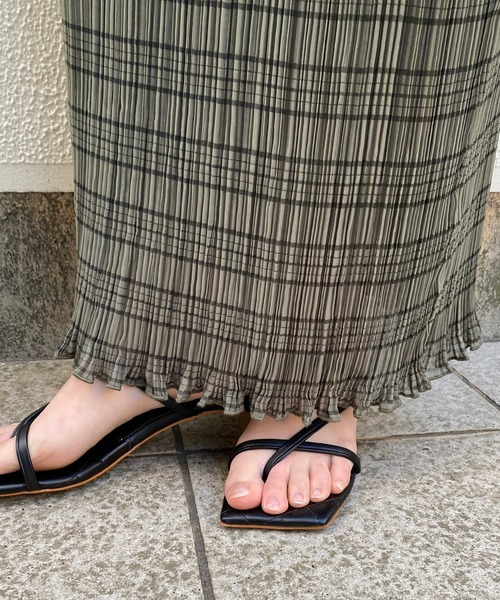 CAPRICIEUX LE'MAGE（カプリシューレマージュ）の「チェックプリーツスカート（スカート・レディース・ベージュ/カーキ・FREE）」の18枚目の写真