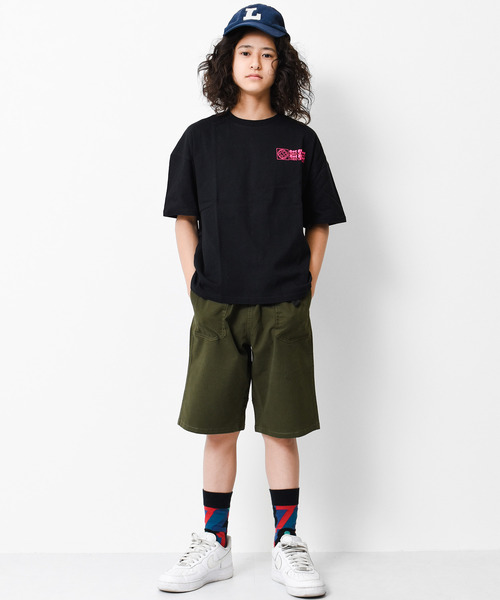 RAT EFFECT（ラットエフェクト）の「バックネオンロゴプリントビッグTシャツ（Tシャツ/カットソー・キッズ・チャコールグレー/ライトブルー/ブラック/オフホワイト/ライトグレー・150/130/160/140/120）」の10枚目の写真