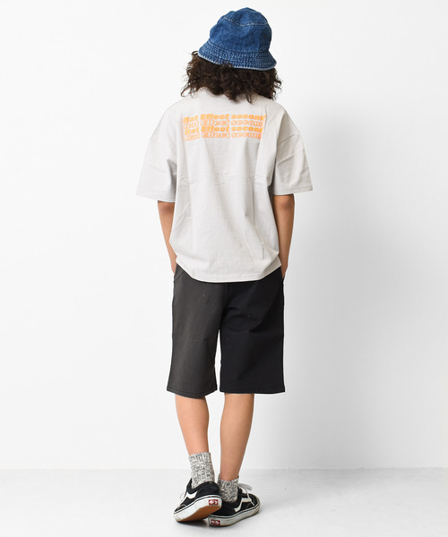 RAT EFFECT（ラットエフェクト）の「バックネオンロゴプリントビッグTシャツ（Tシャツ/カットソー・キッズ・チャコールグレー/ライトブルー/ブラック/オフホワイト/ライトグレー・150/130/160/140/120）」の20枚目の写真