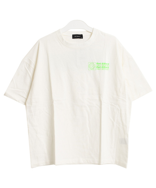 RAT EFFECT（ラットエフェクト）の「バックネオンロゴプリントビッグTシャツ（Tシャツ/カットソー・キッズ・チャコールグレー/ライトブルー/ブラック/オフホワイト/ライトグレー・150/130/160/140/120）」の7枚目の写真