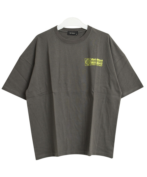 RAT EFFECT（ラットエフェクト）の「バックネオンロゴプリントビッグTシャツ（Tシャツ/カットソー・キッズ・チャコールグレー/ライトブルー/ブラック/オフホワイト/ライトグレー・150/130/160/140/120）」の15枚目の写真