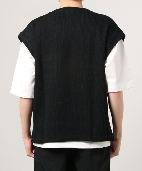 WEGO(ウィゴー)の「WEGO/【2点セット】アンサンブルニットライクVネックベスト(アンサンブル・メンズ・グレー/ベージュ/ブルー/ブラック/ワイン/ブルー系その他・MEDIUM/LARGE)」の8枚目の写真