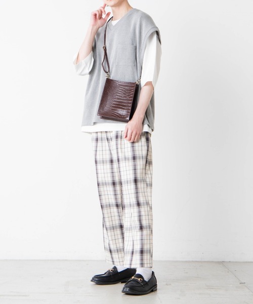 WEGO(ウィゴー)の「WEGO/【2点セット】アンサンブルニットライクVネックベスト(アンサンブル・メンズ・グレー/ベージュ/ブルー/ブラック/ワイン/ブルー系その他・MEDIUM/LARGE)」の17枚目の写真