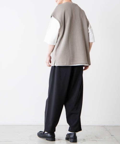 WEGO(ウィゴー)の「WEGO/【2点セット】アンサンブルニットライクVネックベスト(アンサンブル・メンズ・グレー/ベージュ/ブルー/ブラック/ワイン/ブルー系その他・MEDIUM/LARGE)」の20枚目の写真