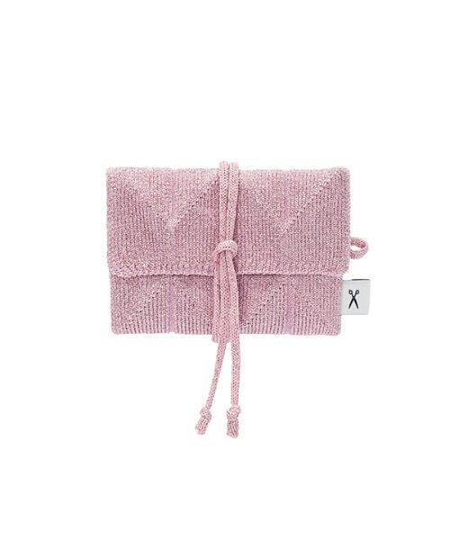 【JOSEPH&STACEY X Sanrio】ラッキープリーツニットカード財布 ラッキープリーツニットカードウォレットハローキティ バニラ