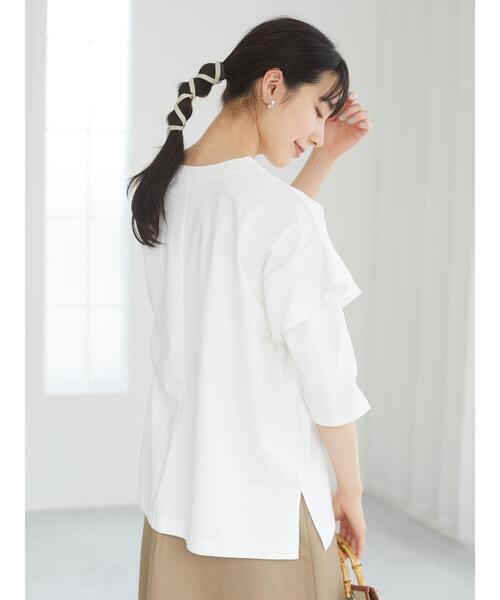 Sugar spoon(シュガースプーン)の「・SUGAR SPOON フリルスリーブプルオーバー*(Tシャツ/カットソー・レディース・チャコールグレー/ブラック/ブラウン/オフホワイト・FREE)」の21枚目の写真