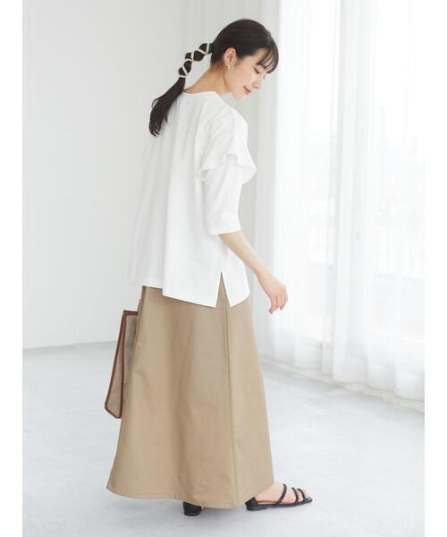 Sugar spoon(シュガースプーン)の「・SUGAR SPOON フリルスリーブプルオーバー*(Tシャツ/カットソー・レディース・チャコールグレー/ブラック/ブラウン/オフホワイト・FREE)」の19枚目の写真