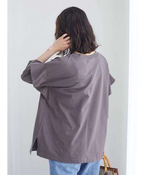 Sugar spoon(シュガースプーン)の「・SUGAR SPOON フリルスリーブプルオーバー*(Tシャツ/カットソー・レディース・チャコールグレー/ブラック/ブラウン/オフホワイト・FREE)」の14枚目の写真