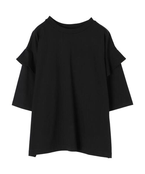 Sugar spoon(シュガースプーン)の「・SUGAR SPOON フリルスリーブプルオーバー*(Tシャツ/カットソー・レディース・チャコールグレー/ブラック/ブラウン/オフホワイト・FREE)」の22枚目の写真