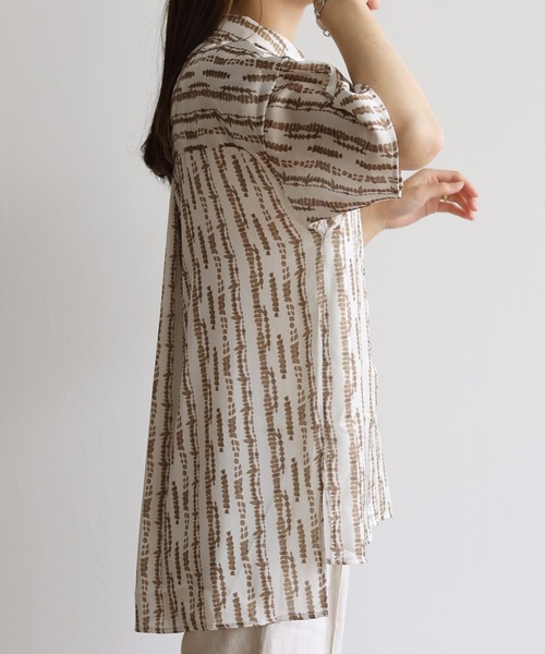 Lant Kalte(ラントカルテ)の「【Lant Kalte】オリジナル柄シャツアンサンブル(タンク付き)(シャツ/ブラウス・レディース・ブラック/ベージュ・MEDIUM)」の18枚目の写真