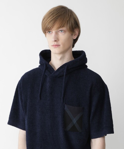 BLACK LABEL CRESTBRIDGE（ブラックレーベル・クレストブリッジ）の「【BLACK lab.】リラックスモールフーディー（ルームウェア/パジャマ・メンズ・ピンク系その他/ライトグレー/ネイビー・M/L）」の16枚目の写真