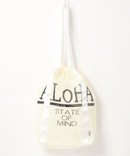 Kahiko(カヒコ)の「【Kahiko】アロハメッシュ2WAYエコリュック&トート(バックパック/リュック・レディース・ホワイト/ブラック/ピンク/ブルー・FREE)」の2枚目の写真