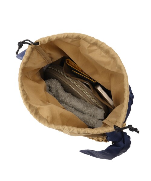 DRESKIP（ドレスキップ）の「◆雑材バケツトート（トートバッグ・レディース・ブラック/ネイビー/ブラウン系・00）」の5枚目の写真