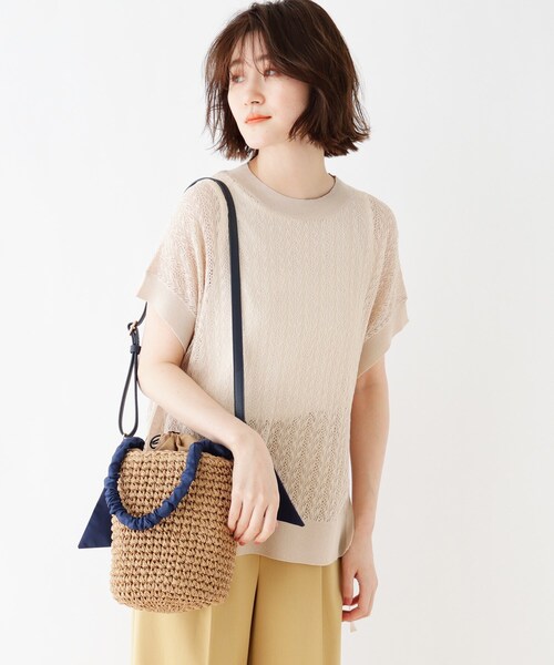 DRESKIP（ドレスキップ）の「◆雑材バケツトート（トートバッグ・レディース・ブラック/ネイビー/ブラウン系・00）」の10枚目の写真