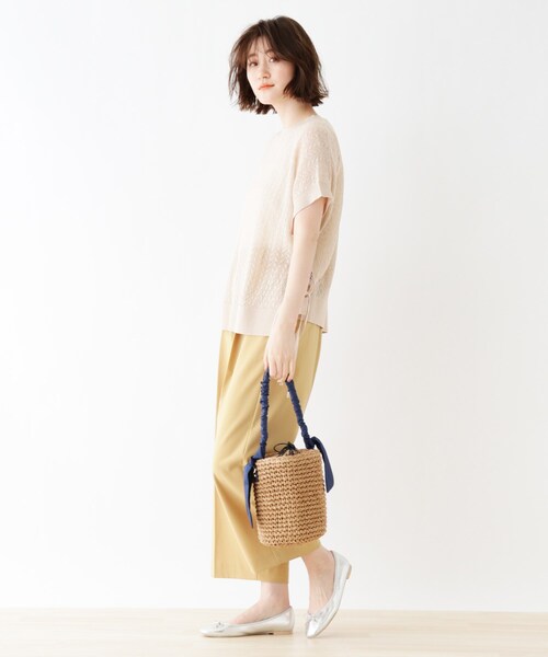 DRESKIP（ドレスキップ）の「◆雑材バケツトート（トートバッグ・レディース・ブラック/ネイビー/ブラウン系・00）」の13枚目の写真