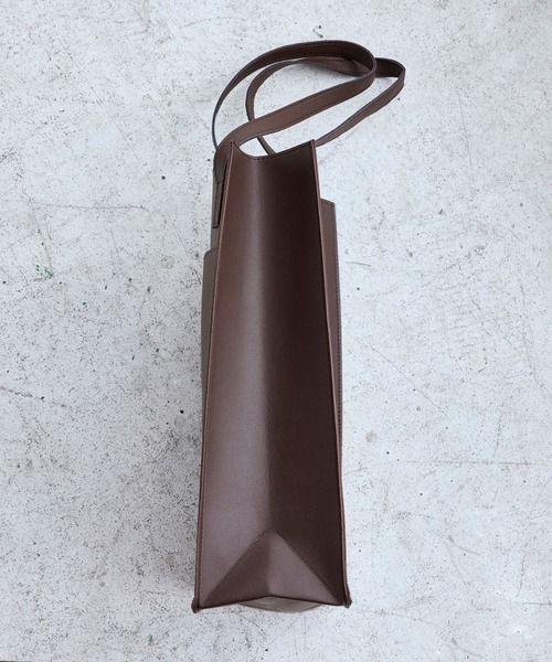 ENDER PRODUCTS(エンダープロダクツ)の「コンビネーションポケット ロゴ刻印 トートバッグ【ENDER PRODUCTS/エンダープロダクツ】(トートバッグ・メンズ・グレイッシュベージュ/ブラック/ダークブラウン/グリーン/ブラック系その他/ブルー/ホワイト系その他/アイボリー・FREE)」の22枚目の写真