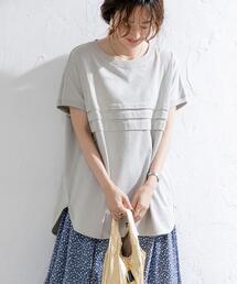 coen | USAコットンタックシャツテールTシャツ(Tシャツ/カットソー)