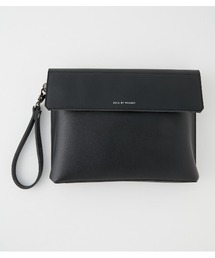 AZUL by moussy（アズールバイマウジー）の「FAUX LEATHER FLAP CLUTCH/フェイクレザーフラップクラッチ（ショルダーバッグ・メンズ）」