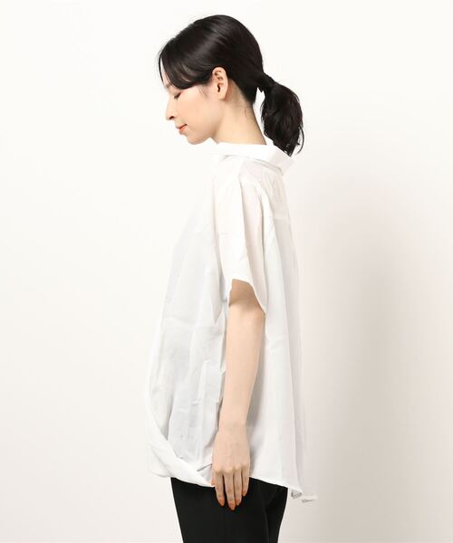 KOBE LETTUCE(コウベレタス)の「ゆったりカシュクールシャツ(シャツ/ブラウス・レディース・オフホワイト/ピンク/ライトベージュ/モカ/ブラック/ブルー系その他・FREE)」の7枚目の写真