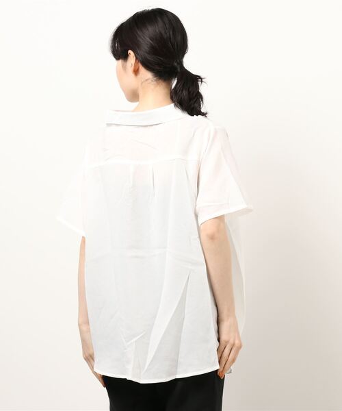 KOBE LETTUCE(コウベレタス)の「ゆったりカシュクールシャツ(シャツ/ブラウス・レディース・オフホワイト/ピンク/ライトベージュ/モカ/ブラック/ブルー系その他・FREE)」の8枚目の写真