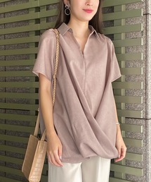 KOBE LETTUCE | ゆったりカシュクールシャツ(シャツ/ブラウス)