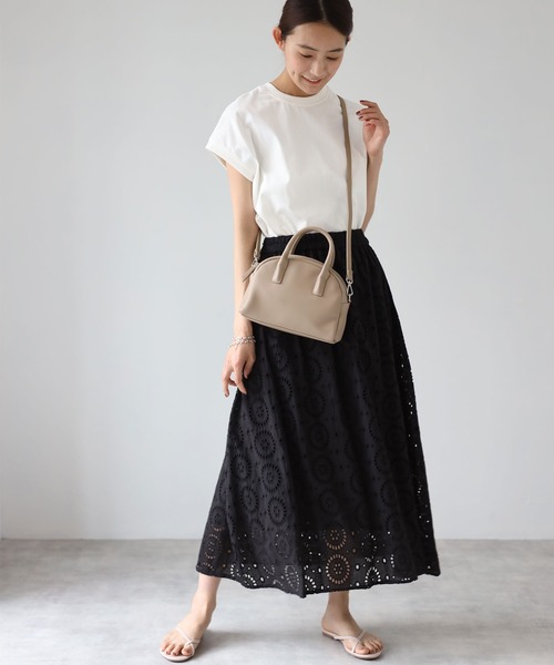 each（イーチ）の「インドコットンレーススカート（スカート・レディース・ホワイト/ブラック/ネイビー/カーキ・MEDIUM）」の9枚目の写真