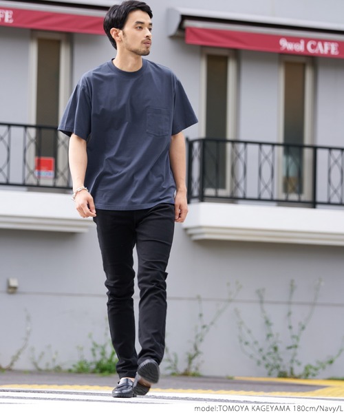 coca(coca)(コカ)の「シルキータッチメンズクルーネックポケTシャツ(Tシャツ/カットソー・メンズ・カーキ/ブラック/ネイビー/ホワイト・XL/L/M/S)」の20枚目の写真