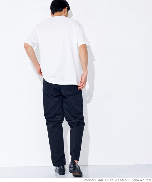 coca(coca)(コカ)の「シルキータッチメンズクルーネックポケTシャツ(Tシャツ/カットソー・メンズ・カーキ/ブラック/ネイビー/ホワイト・XL/L/M/S)」の8枚目の写真