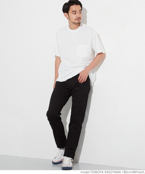 coca(coca)(コカ)の「シルキータッチメンズクルーネックポケTシャツ(Tシャツ/カットソー・メンズ・カーキ/ブラック/ネイビー/ホワイト・XL/L/M/S)」の9枚目の写真