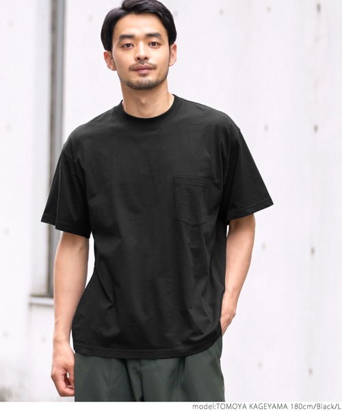 coca(coca)(コカ)の「シルキータッチメンズクルーネックポケTシャツ(Tシャツ/カットソー・メンズ・カーキ/ブラック/ネイビー/ホワイト・XL/L/M/S)」の13枚目の写真