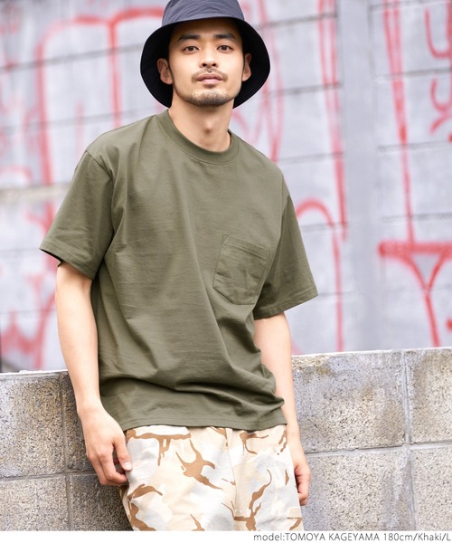 coca(coca)(コカ)の「シルキータッチメンズクルーネックポケTシャツ(Tシャツ/カットソー・メンズ・カーキ/ブラック/ネイビー/ホワイト・XL/L/M/S)」の15枚目の写真