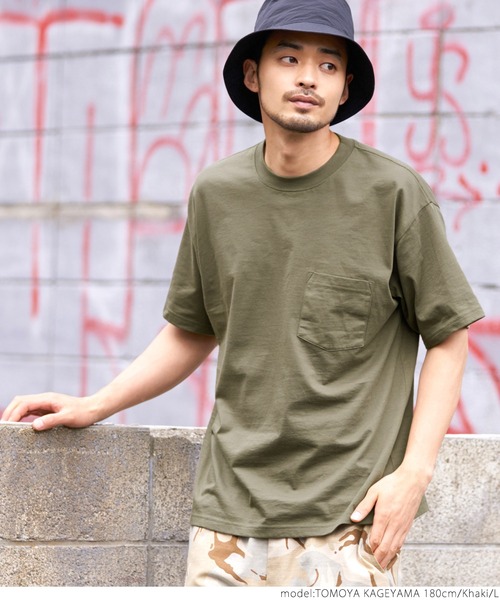 coca(coca)(コカ)の「シルキータッチメンズクルーネックポケTシャツ(Tシャツ/カットソー・メンズ・カーキ/ブラック/ネイビー/ホワイト・XL/L/M/S)」の18枚目の写真