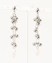 【caramel late】シルバー×パールピアス