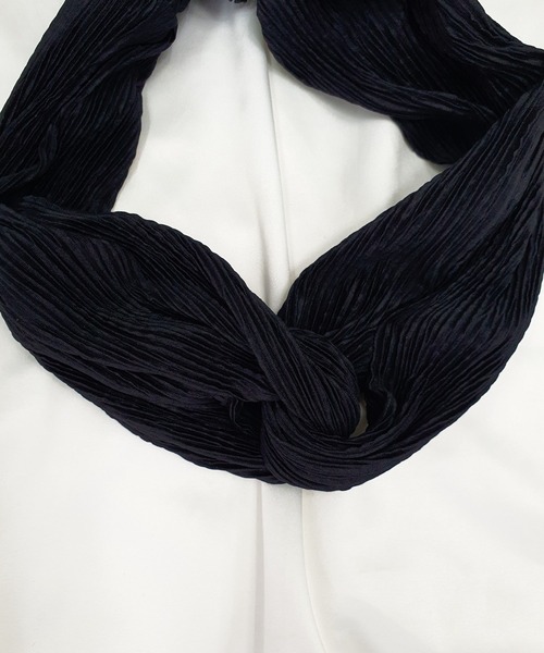 CEMONEMO（セモネモ）の「ツイスト プリーツ ヘアターバン（ヘアバンド・レディース・ブラック/グレー/ベージュ・FREE）」の8枚目の写真