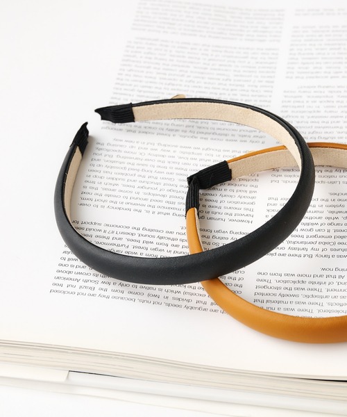 PAPILLONNER(パピヨネ)の「【PAPILLONNER/パピヨネ】カチューシャ(カチューシャ・レディース・キャメル/ブラック・FREE)」の2枚目の写真